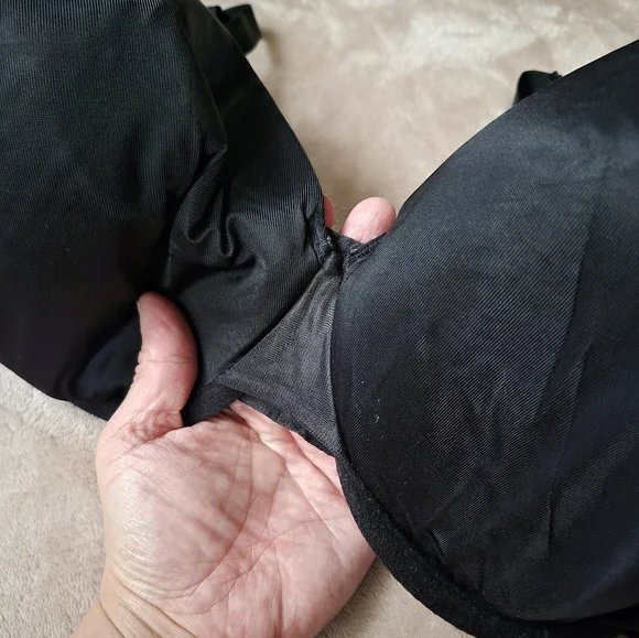 Cacique Intimates Black Women's Bra Size 38F Underwired Padded - Picture 4 of 13